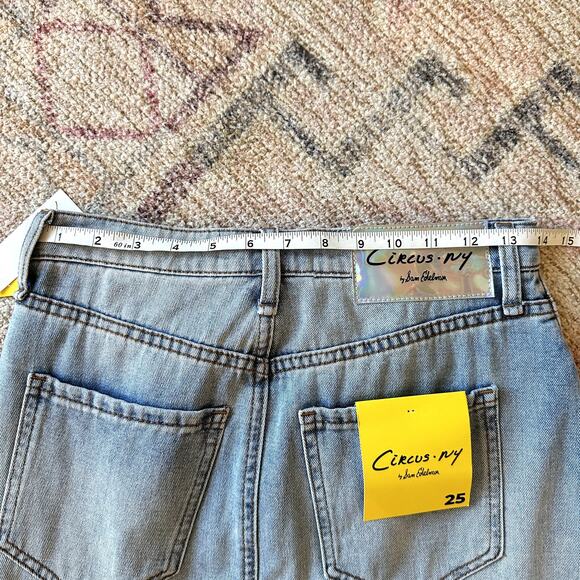 NWT CIRCUS NY SAM EDELMAN Denim Maxi Skirt Size 25 Glam Modern Indie Casual Luxe - Picture 7 of 12